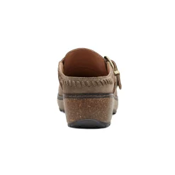 Sale Earth Shoes Kay Round Toe Slip-on Casual Clogs Grey