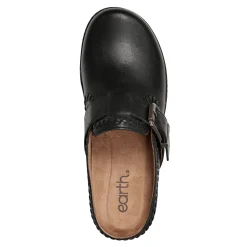 Online Earth Shoes Kay Round Toe Slip-on Casual Clogs Black