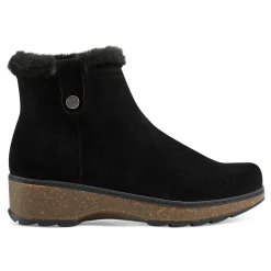 Sale Earth Shoes Kim Cold Weather Round Toe Casual Booties Black