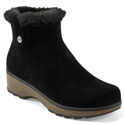 Sale Earth Shoes Kim Cold Weather Round Toe Casual Booties Black