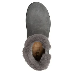 Hot Earth Shoes Kim Cold Weather Round Toe Casual Booties Dark Gray