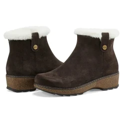 New Earth Shoes Kim Cold Weather Round Toe Casual Booties Dark Brown