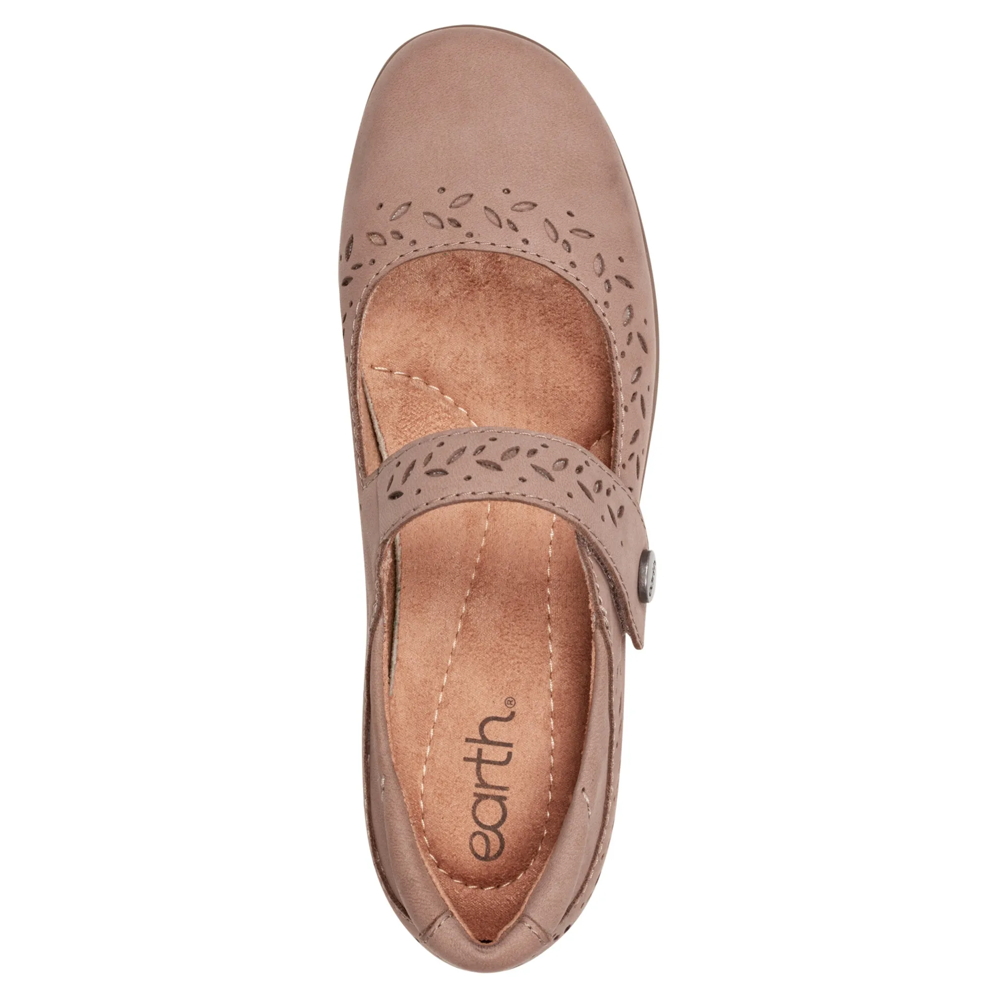 Outlet Earth Shoes Kinsey Mary Jane Casual Flats Taupe