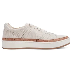 Hot Earth Shoes Knight Round Toe Lace-up Casual Sneakers Ivory