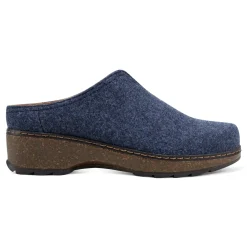Clearance Earth Shoes Kolia Round Toe Slip-on Casual Clogs Dark Blue