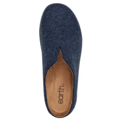 Clearance Earth Shoes Kolia Round Toe Slip-on Casual Clogs Dark Blue