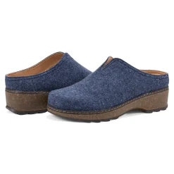 Clearance Earth Shoes Kolia Round Toe Slip-on Casual Clogs Dark Blue