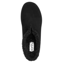 Earth Shoes Kolia Round Toe Slip-on Casual Clogs Black Suede