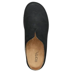 Discount Earth Shoes Kolia Round Toe Slip-on Casual Clogs Black