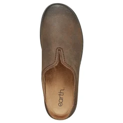 Online Earth Shoes Kolia Round Toe Slip-on Casual Clogs Dark Brown