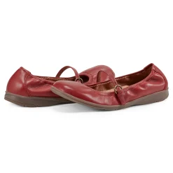 Best Earth Shoes Korvino Mary Jane Casual Flats Medium Red