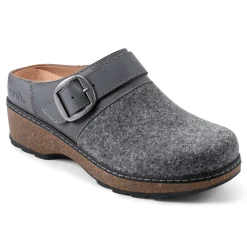 Hot Earth Shoes Kulla Slip-on Round Toe Casual Clogs Medium Gray