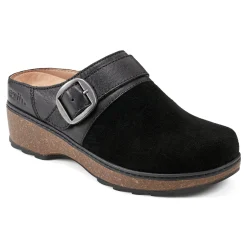 Clearance Earth Shoes Kulla Slip-on Round Toe Casual Clogs Black