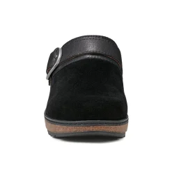 Clearance Earth Shoes Kulla Slip-on Round Toe Casual Clogs Black
