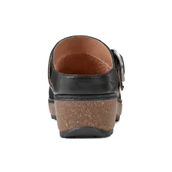 Clearance Earth Shoes Kulla Slip-on Round Toe Casual Clogs Black