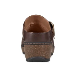 Earth Shoes Kulla Slip-on Round Toe Casual Clogs Brown Wool