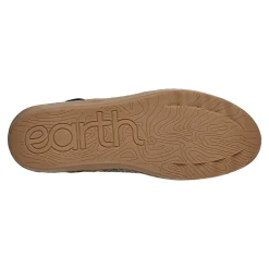 Clearance Earth Shoes Lady Perforated Slip-On Ballet Flat Black