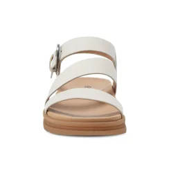 Hot Earth Shoes Lainey Casual Strappy Round Toe Flat Sandals Ivory