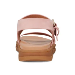 Earth Shoes Lainey Casual Strappy Round Toe Flat Sandals Light Pink