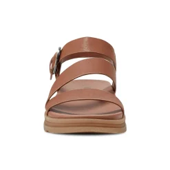 Best Earth Shoes Lainey Casual Strappy Round Toe Flat Sandals Medium Natural