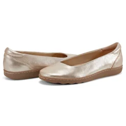 Discount Earth Shoes Landen Round Toe Casual Flats Gold