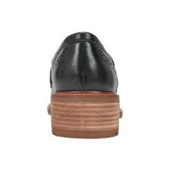 Online Earth Shoes Lindy Almond Toe Casual Slip-on Penny Loafers Black
