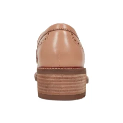 Hot Earth Shoes Lindy Almond Toe Casual Slip-on Penny Loafers Light Natural