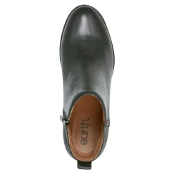 Online Earth Shoes Marisole Block Heel Slip-on Casual Booties Black