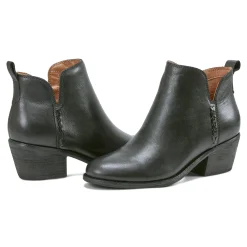 Online Earth Shoes Marisole Block Heel Slip-on Casual Booties Black