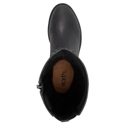 Discount Earth Shoes Mira Round Toe High Shaft Casual Boots Black
