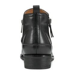Earth Shoes Nadya Round Toe Ruched Casual Booties Black
