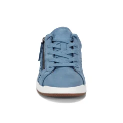 Earth Shoes Netta Round Toe Casual Lace-up Sneakers Medium Blue