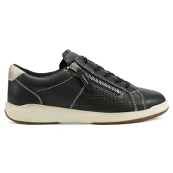 Sale Earth Shoes Netta Round Toe Casual Lace-up Sneakers Black