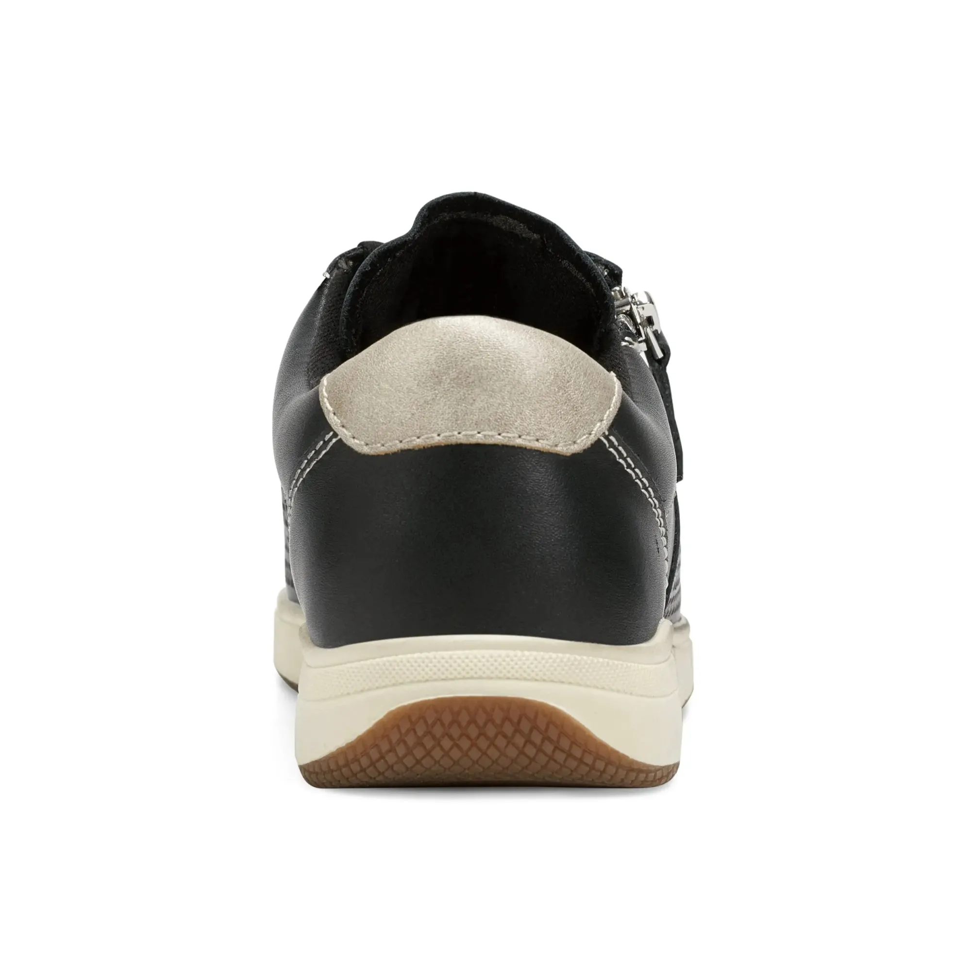 Sale Earth Shoes Netta Round Toe Casual Lace-up Sneakers Black