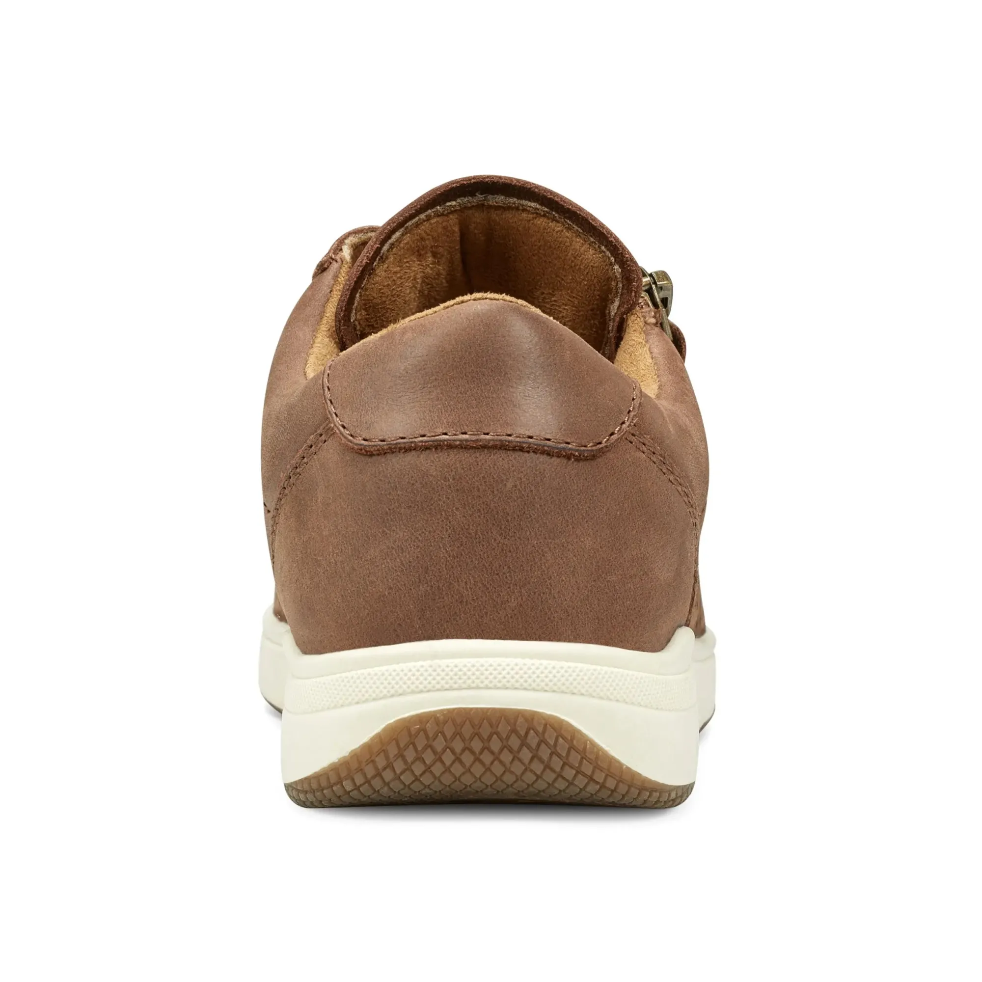 Outlet Earth Shoes Netta Round Toe Casual Lace-up Sneakers Dark Natural