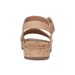 Discount Earth Shoes Padma Square Toe Platform Casual Sandals Light Natural
