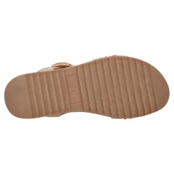 Discount Earth Shoes Padma Square Toe Platform Casual Sandals Light Natural