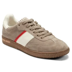Best Earth Shoes Penny Lace-Up Sneakers Taupe Suede