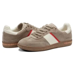 Best Earth Shoes Penny Lace-Up Sneakers Taupe Suede