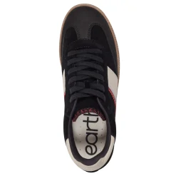 New Earth Shoes Penny Lace-Up Sneakers Black Suede