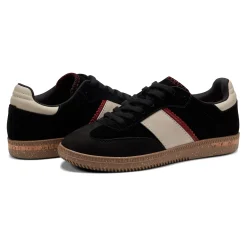 New Earth Shoes Penny Lace-Up Sneakers Black Suede