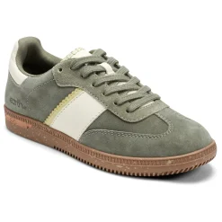 Sale Earth Shoes Penny Lace-Up Sneakers Green Suede