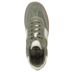 Sale Earth Shoes Penny Lace-Up Sneakers Green Suede