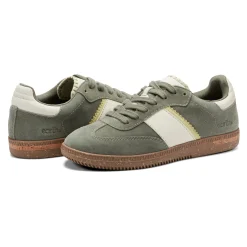 Sale Earth Shoes Penny Lace-Up Sneakers Green Suede