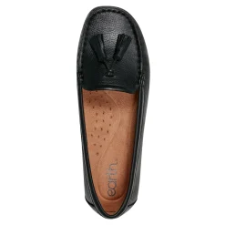 Best Earth Shoes Raquel Slip-on Casual Flat Tassel Loafers Black