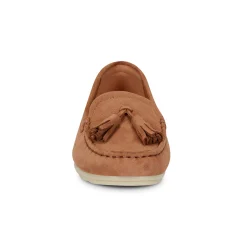 New Earth Shoes Raquel Slip-on Casual Flat Tassel Loafers Medium Natural