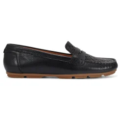 Online Earth Shoes Remi Almond Toe Slip-on Casual Flat Loafers Black