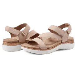 Online Earth Shoes Roni Casual Strappy Flat Sandals Light Natural