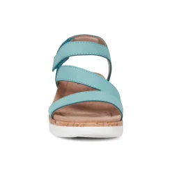 New Earth Shoes Roni Casual Strappy Flat Sandals Turquoise