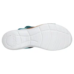 New Earth Shoes Roni Casual Strappy Flat Sandals Turquoise